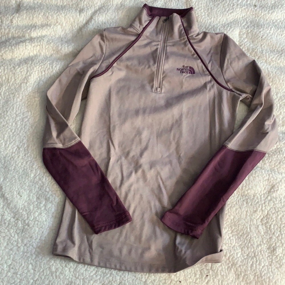 Purple fleece NORTH FACE quarter zip